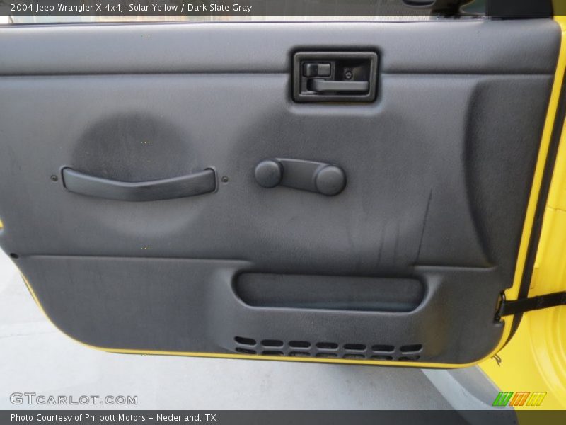 Solar Yellow / Dark Slate Gray 2004 Jeep Wrangler X 4x4
