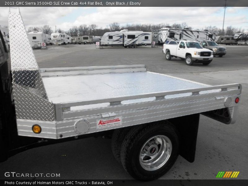 Onyx Black / Ebony 2013 GMC Sierra 3500HD SLE Crew Cab 4x4 Flat Bed