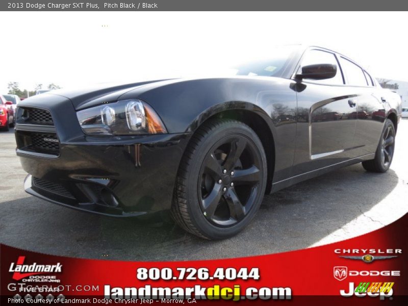 Pitch Black / Black 2013 Dodge Charger SXT Plus