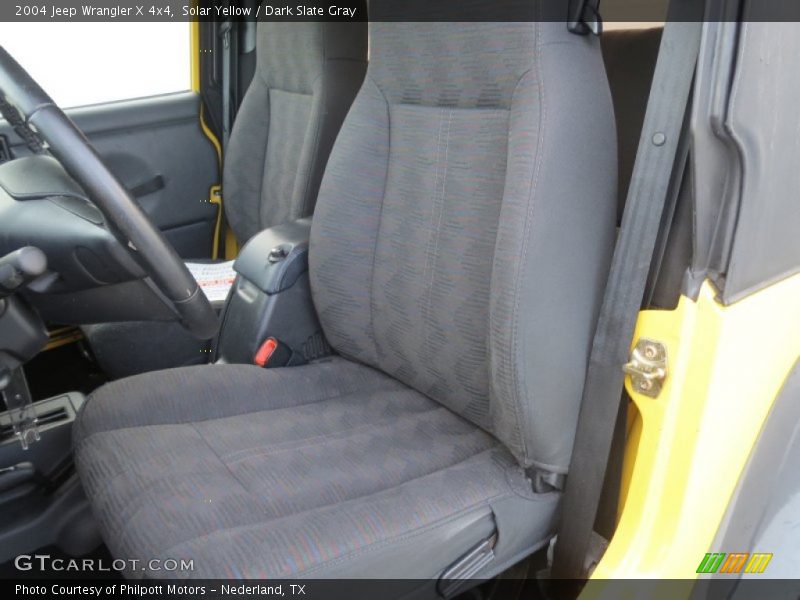 Solar Yellow / Dark Slate Gray 2004 Jeep Wrangler X 4x4