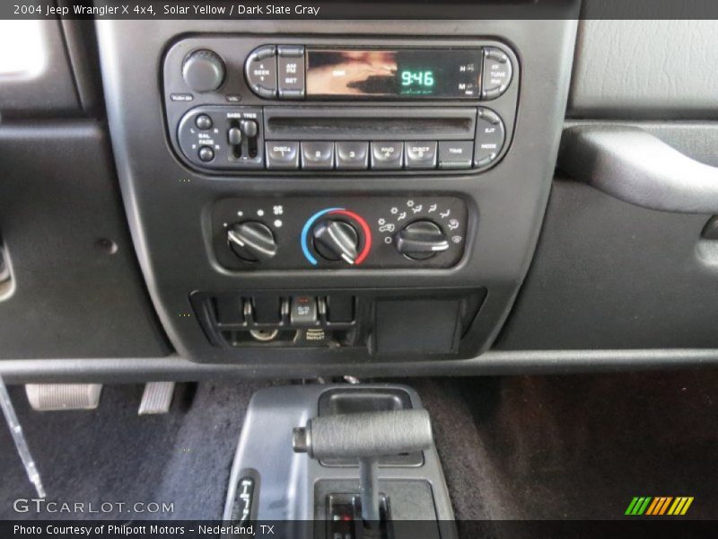 Solar Yellow / Dark Slate Gray 2004 Jeep Wrangler X 4x4