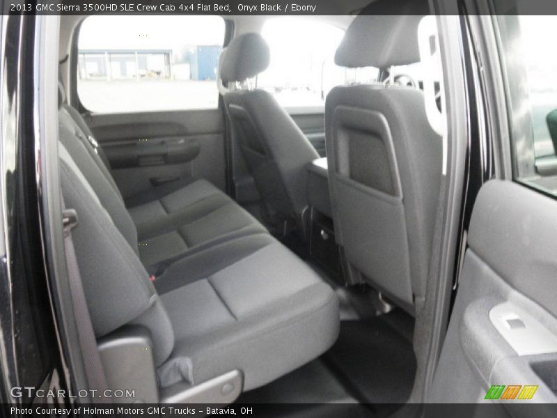 Onyx Black / Ebony 2013 GMC Sierra 3500HD SLE Crew Cab 4x4 Flat Bed