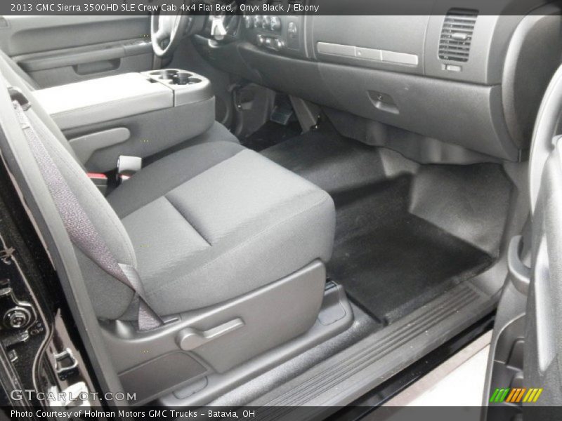 Onyx Black / Ebony 2013 GMC Sierra 3500HD SLE Crew Cab 4x4 Flat Bed