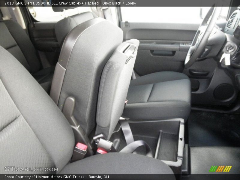 Onyx Black / Ebony 2013 GMC Sierra 3500HD SLE Crew Cab 4x4 Flat Bed