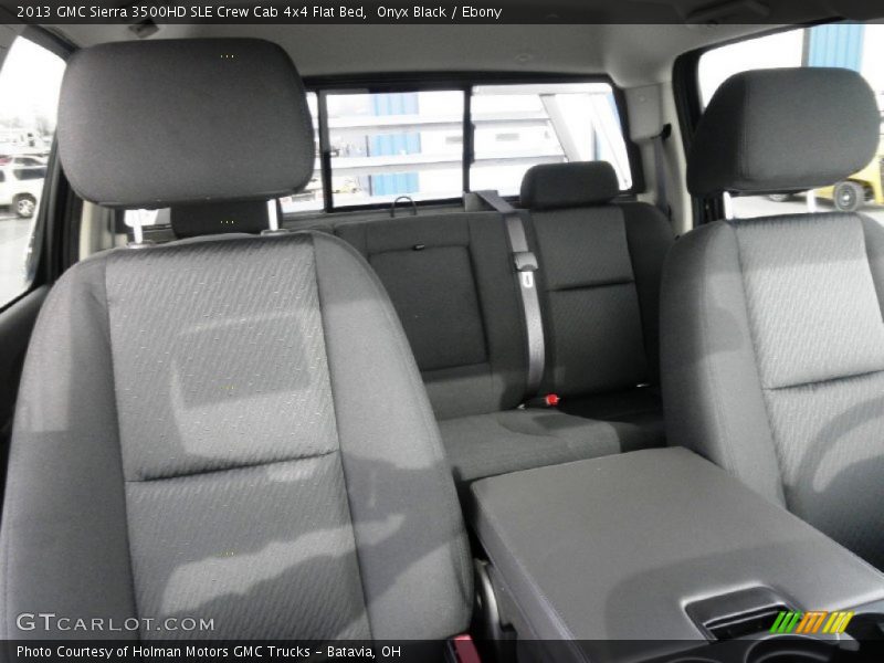 Onyx Black / Ebony 2013 GMC Sierra 3500HD SLE Crew Cab 4x4 Flat Bed