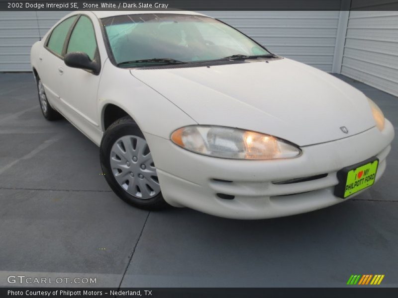Stone White / Dark Slate Gray 2002 Dodge Intrepid SE