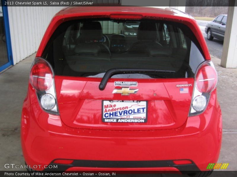 Salsa (Red) / Silver/Silver 2013 Chevrolet Spark LS