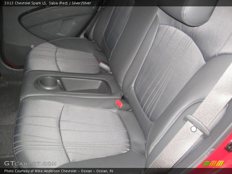 Salsa (Red) / Silver/Silver 2013 Chevrolet Spark LS