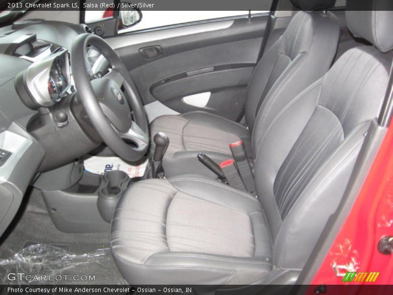 Salsa (Red) / Silver/Silver 2013 Chevrolet Spark LS