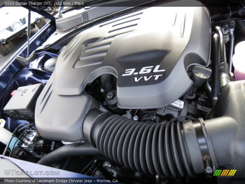 Jazz Blue / Black 2013 Dodge Charger SXT