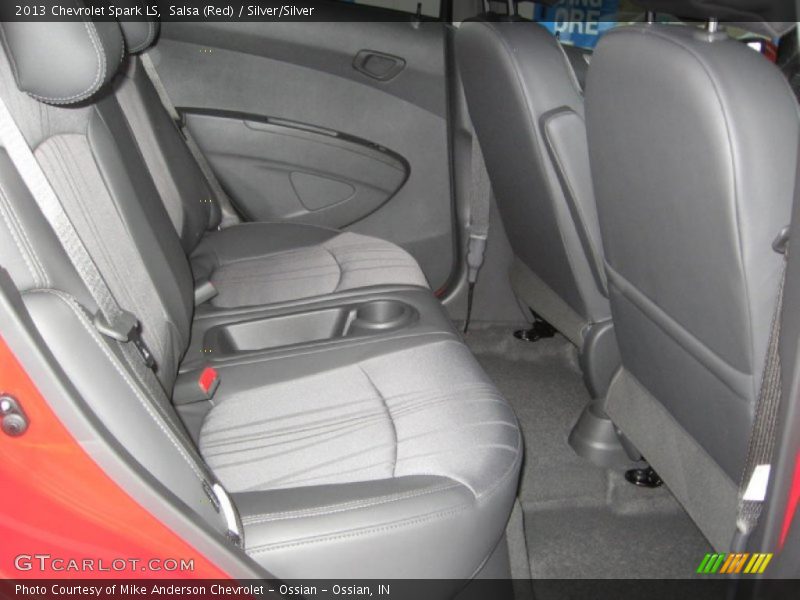 Salsa (Red) / Silver/Silver 2013 Chevrolet Spark LS