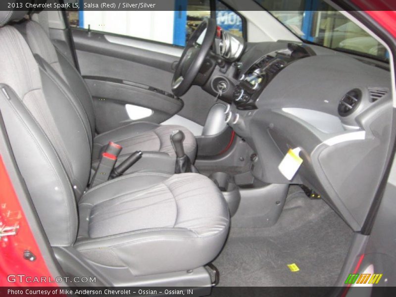 Salsa (Red) / Silver/Silver 2013 Chevrolet Spark LS