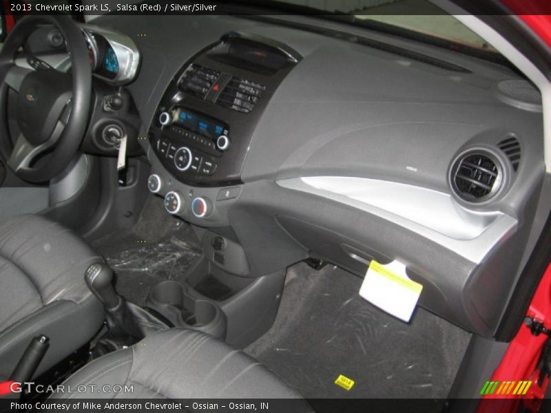 Salsa (Red) / Silver/Silver 2013 Chevrolet Spark LS