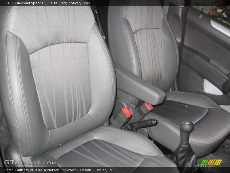 Salsa (Red) / Silver/Silver 2013 Chevrolet Spark LS