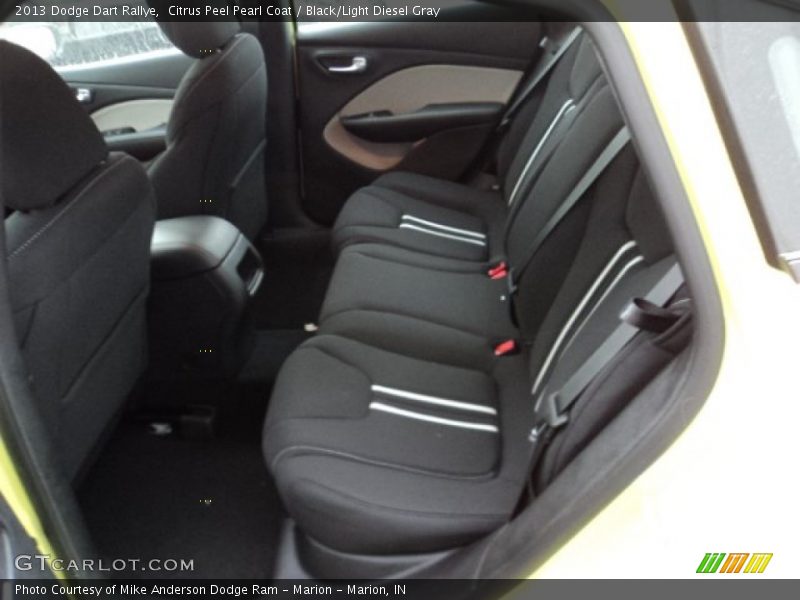 Citrus Peel Pearl Coat / Black/Light Diesel Gray 2013 Dodge Dart Rallye