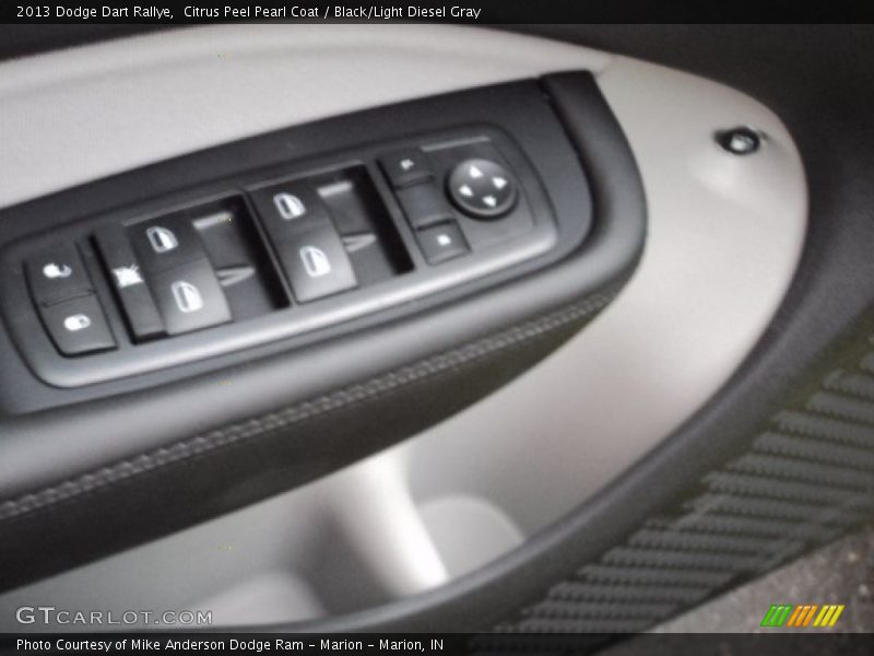 Citrus Peel Pearl Coat / Black/Light Diesel Gray 2013 Dodge Dart Rallye
