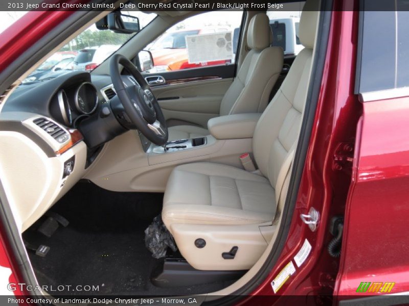 Deep Cherry Red Crystal Pearl / Black/Light Frost Beige 2013 Jeep Grand Cherokee Limited