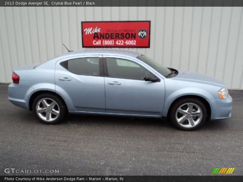 Crystal Blue Pearl / Black 2013 Dodge Avenger SE