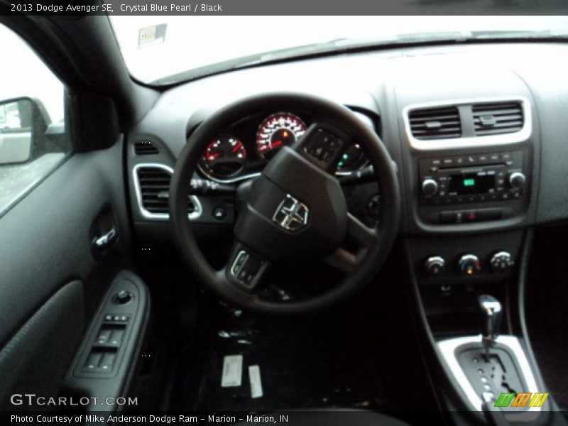 Crystal Blue Pearl / Black 2013 Dodge Avenger SE