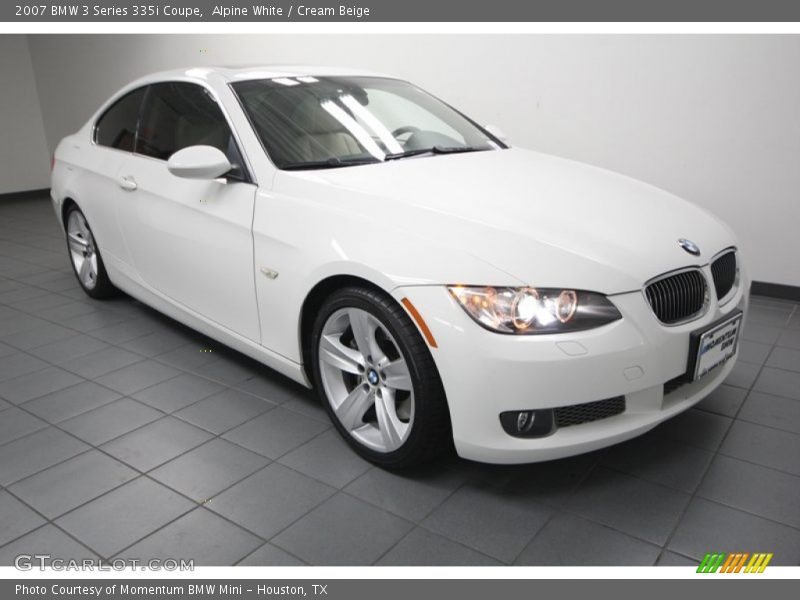 Alpine White / Cream Beige 2007 BMW 3 Series 335i Coupe