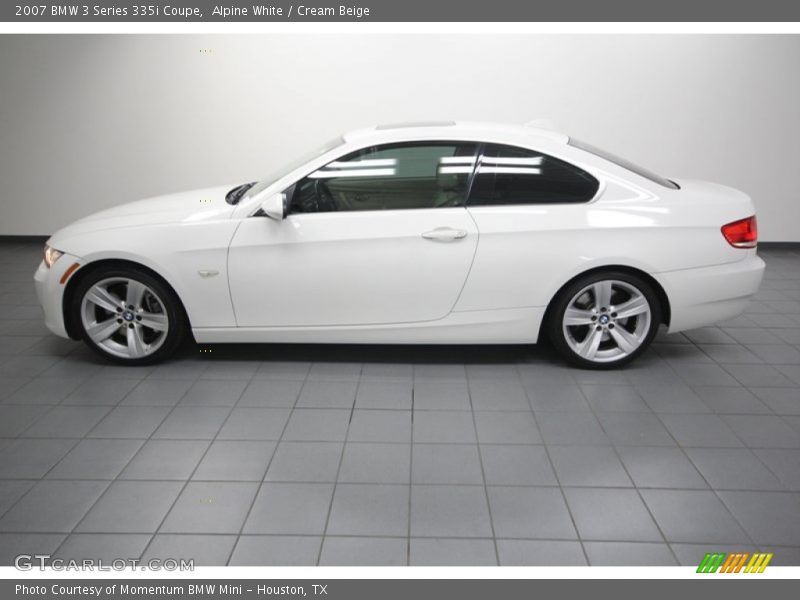 Alpine White / Cream Beige 2007 BMW 3 Series 335i Coupe