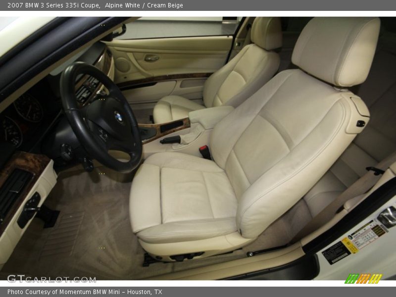 Alpine White / Cream Beige 2007 BMW 3 Series 335i Coupe