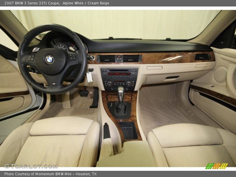 Alpine White / Cream Beige 2007 BMW 3 Series 335i Coupe