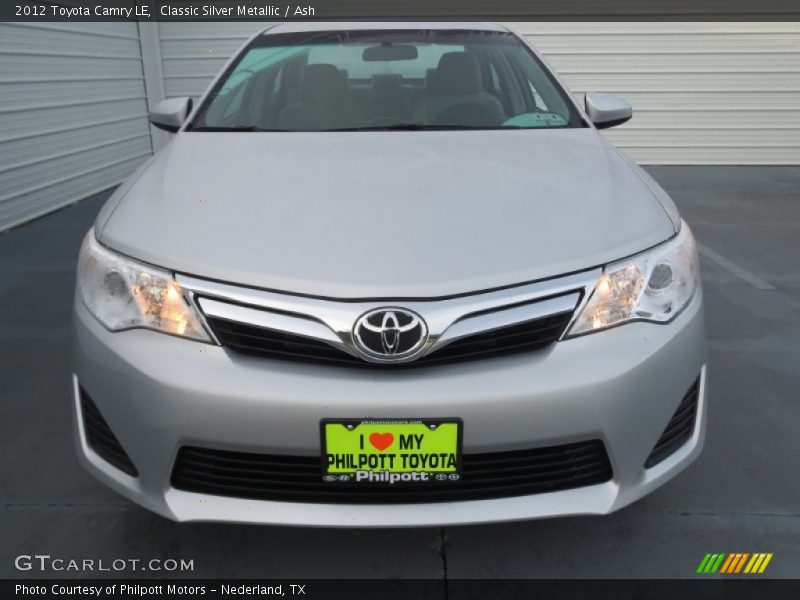 Classic Silver Metallic / Ash 2012 Toyota Camry LE