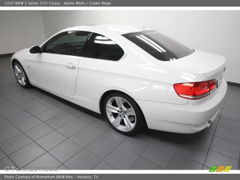 Alpine White / Cream Beige 2007 BMW 3 Series 335i Coupe