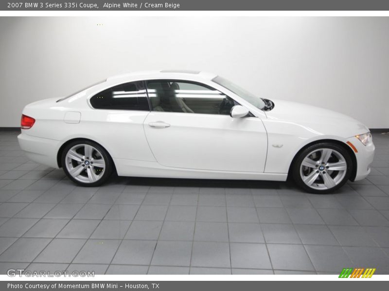 Alpine White / Cream Beige 2007 BMW 3 Series 335i Coupe