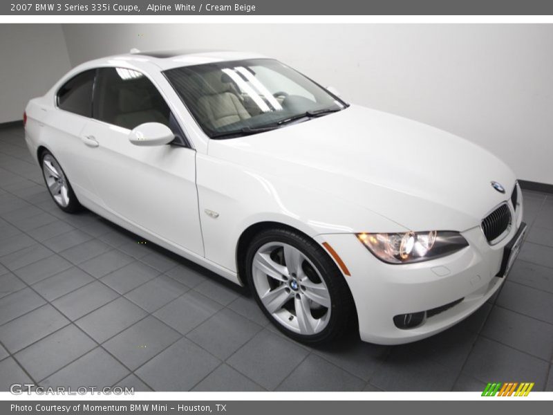 Alpine White / Cream Beige 2007 BMW 3 Series 335i Coupe