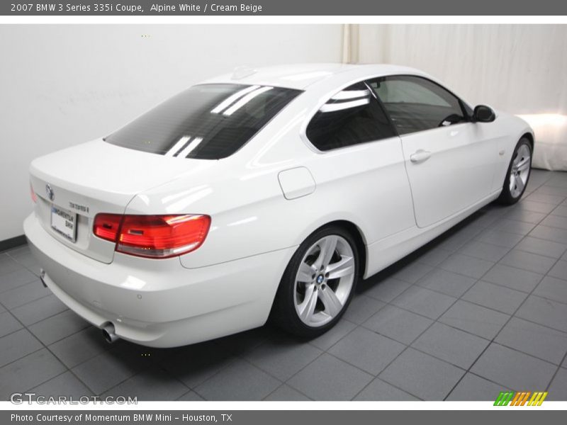 Alpine White / Cream Beige 2007 BMW 3 Series 335i Coupe