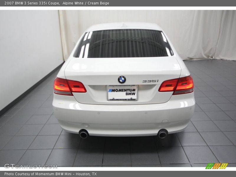 Alpine White / Cream Beige 2007 BMW 3 Series 335i Coupe