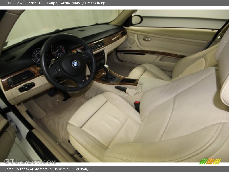 Alpine White / Cream Beige 2007 BMW 3 Series 335i Coupe