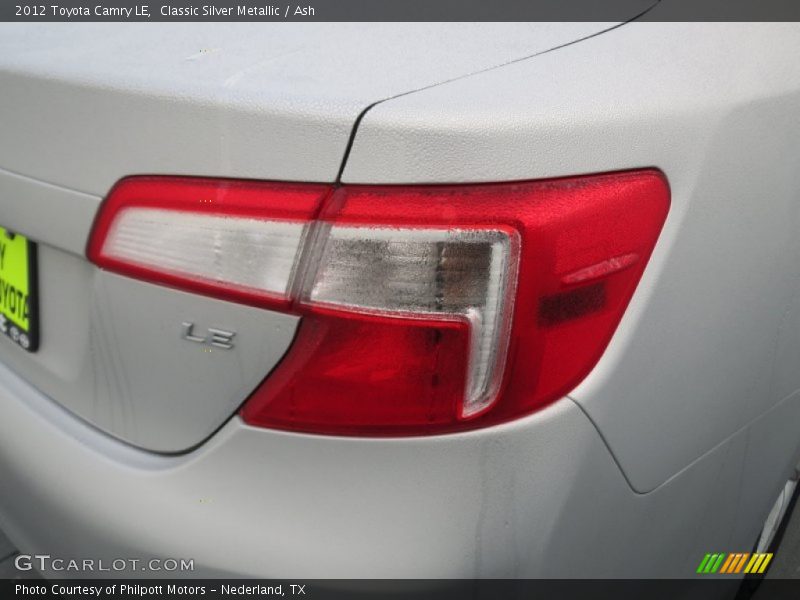 Classic Silver Metallic / Ash 2012 Toyota Camry LE