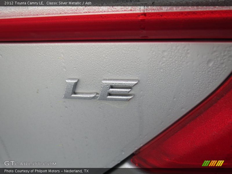 Classic Silver Metallic / Ash 2012 Toyota Camry LE