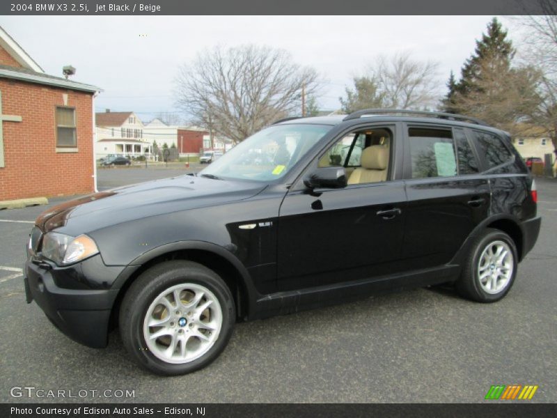 Jet Black / Beige 2004 BMW X3 2.5i