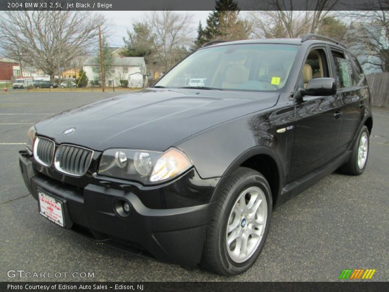 Jet Black / Beige 2004 BMW X3 2.5i