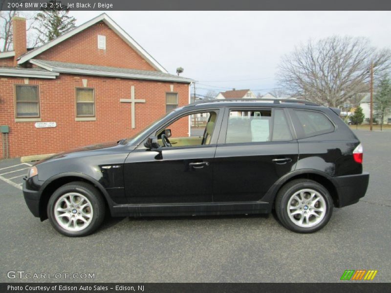 Jet Black / Beige 2004 BMW X3 2.5i