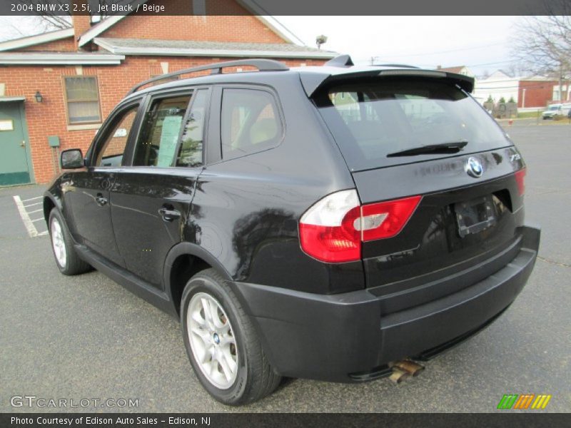 Jet Black / Beige 2004 BMW X3 2.5i