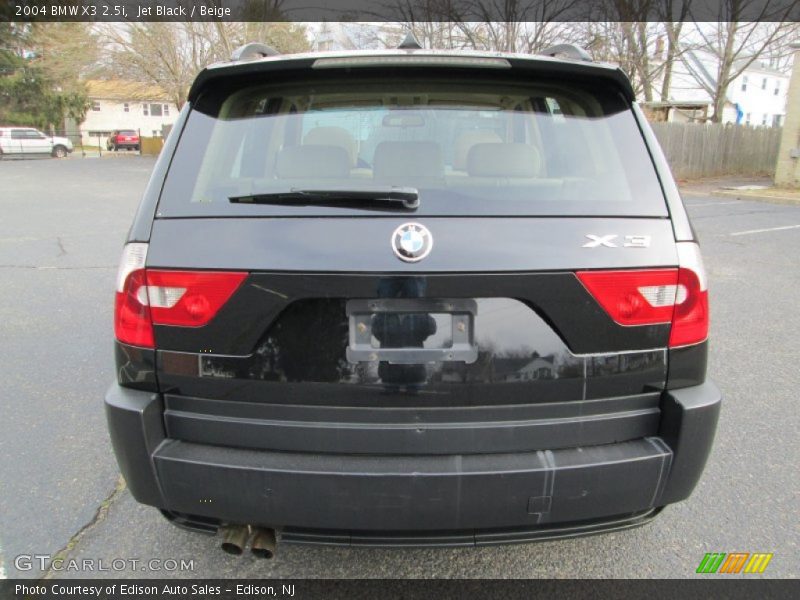 Jet Black / Beige 2004 BMW X3 2.5i
