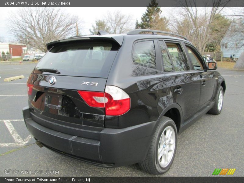 Jet Black / Beige 2004 BMW X3 2.5i