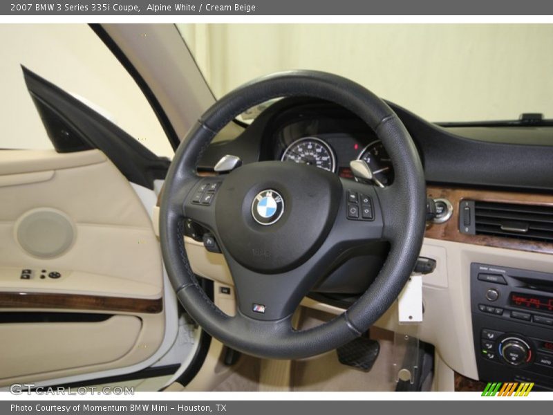 Alpine White / Cream Beige 2007 BMW 3 Series 335i Coupe