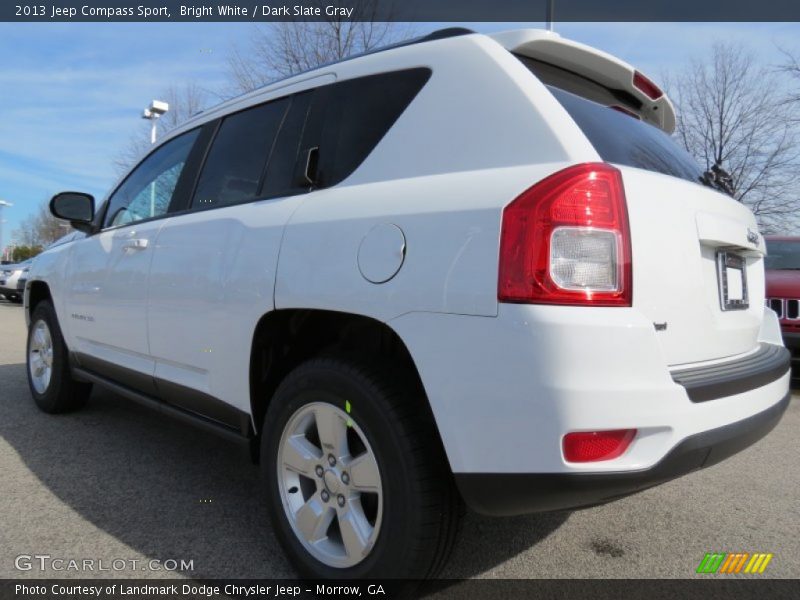 Bright White / Dark Slate Gray 2013 Jeep Compass Sport