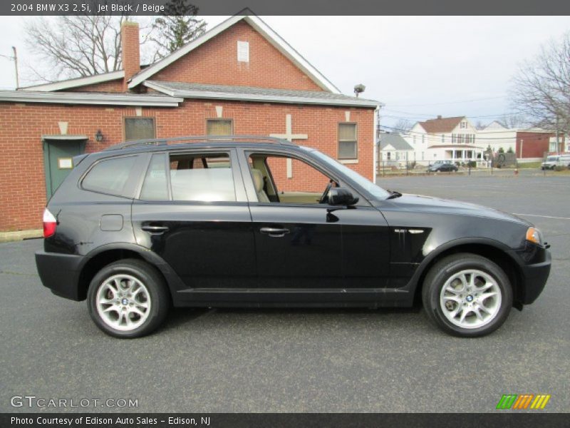 Jet Black / Beige 2004 BMW X3 2.5i