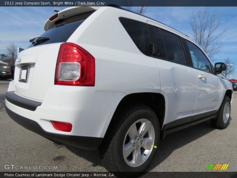 Bright White / Dark Slate Gray 2013 Jeep Compass Sport