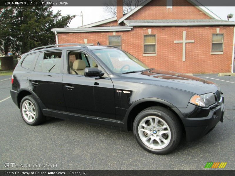 Jet Black / Beige 2004 BMW X3 2.5i
