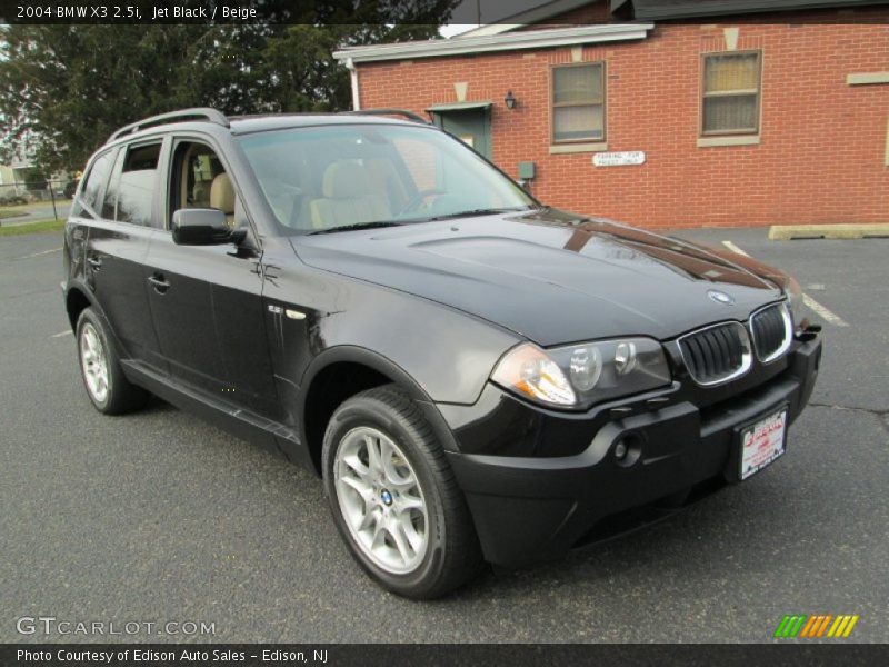 Jet Black / Beige 2004 BMW X3 2.5i