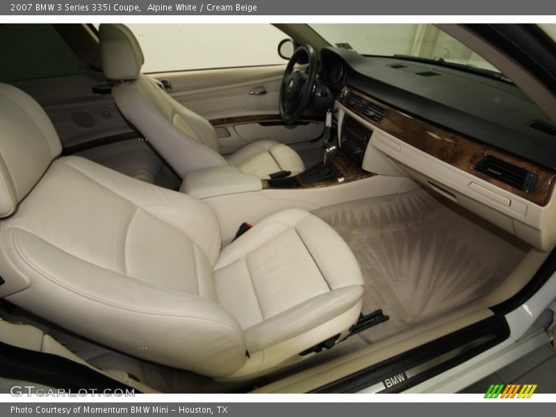 Alpine White / Cream Beige 2007 BMW 3 Series 335i Coupe
