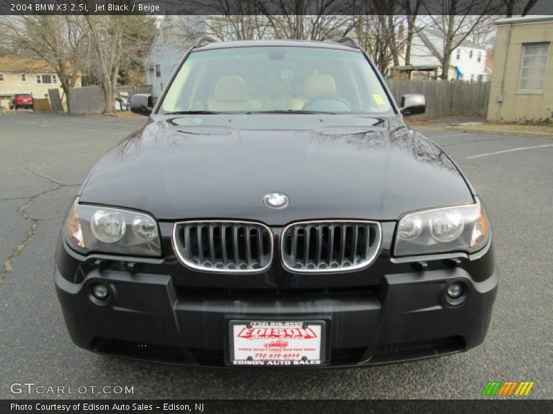 Jet Black / Beige 2004 BMW X3 2.5i